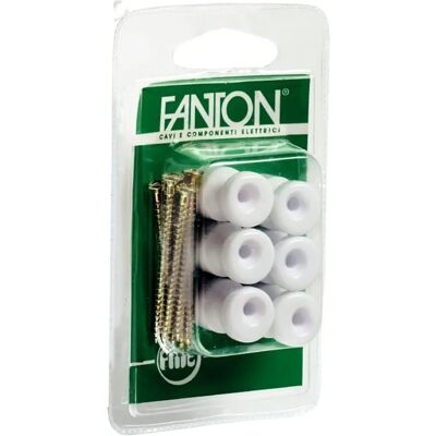 Isolateur en céramique Fanton 6 pièces Diamètre 16 - Isolateur en céramique Isolateur en céramique Fanton 6 pièces Diamètre 16 - Isolateur en céramique