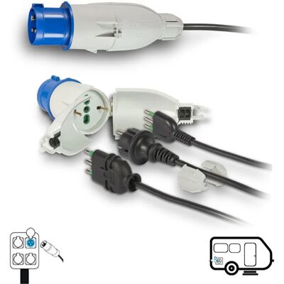 FANTON 73020 adapter do przyczepy - IP44 wodoodporny - Włoskie/Niemieckie gniazda FANTON 73020 adapter do przyczepy - IP44 wodoodporny - Włoskie/Niemieckie gniazda
