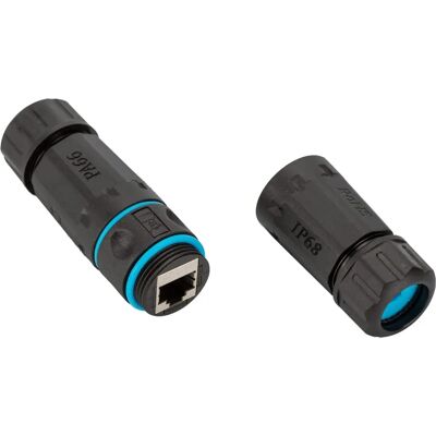 FANTON - Conector de red - FTP Cat.6 blindado IP68 - Negro FANTON - Conector de red - FTP Cat.6 blindado IP68 - Negro