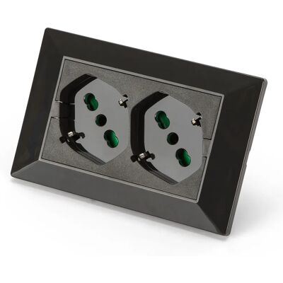FANTON 42101 Steckdose - Typ F + L Anthrazit, Grau FANTON 42101 Steckdose - Typ F + L Anthrazit, Grau