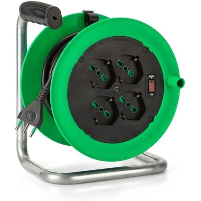 FME Modello 146105 Avvolgicavo - 10m, 3x1,0mm, Spina italiana FME Modello 146105 Avvolgicavo - 10m, 3x1,0mm, Spina italiana