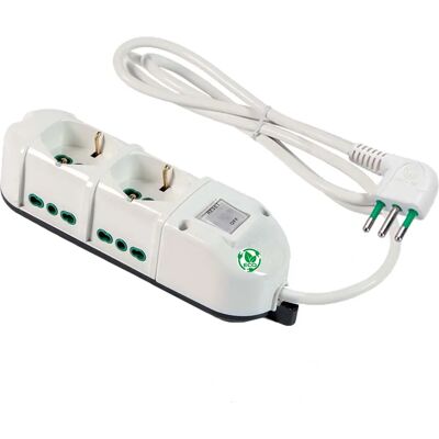 FANTON 491124ECO Ciabatta Multipresa Interno Bianco FANTON 491124ECO Ciabatta Multipresa Interno Bianco