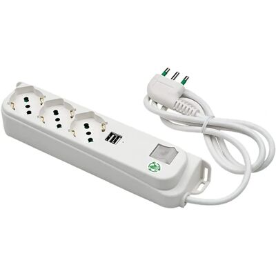 Fanton Listwa 3 Gniazdka + USB - Listwa Fanton Listwa 3 Gniazdka + USB - Listwa