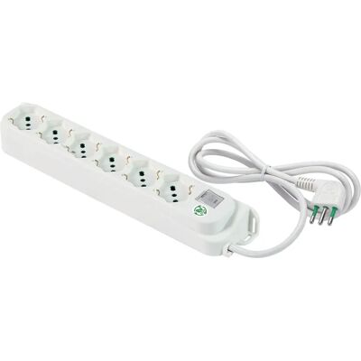 FANTON 474304ECO Listwa zasilająca - 6 gniazdek, Przełącznik przeciążeniowy, 1,5m Kabel FANTON 474304ECO Listwa zasilająca - 6 gniazdek, Przełącznik przeciążeniowy, 1,5m Kabel