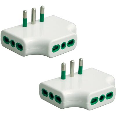 FANTON S.P.A. Fanton 82220-B2 - Ensemble de 2 adaptateurs triphasés - Adaptateur secteur FANTON S.P.A. Fanton 82220-B2 - Ensemble de 2 adaptateurs triphasés - Adaptateur secteur