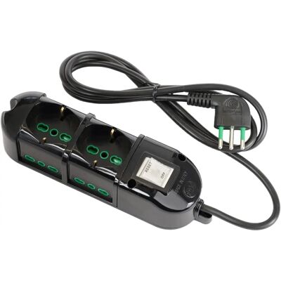 FANTON - 481134-B Stekkerdoos met 6 stopcontacten - Power Strip FANTON - 481134-B Stekkerdoos met 6 stopcontacten - Power Strip
