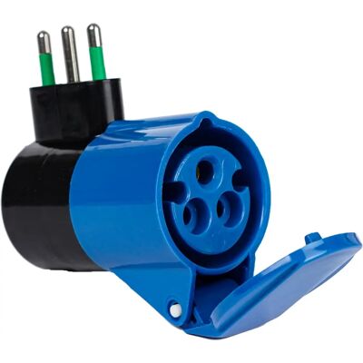 FANTON 78000-E Stekkeradapter - Type L (IT) - Zwart, Blauw FANTON 78000-E Stekkeradapter - Type L (IT) - Zwart, Blauw
