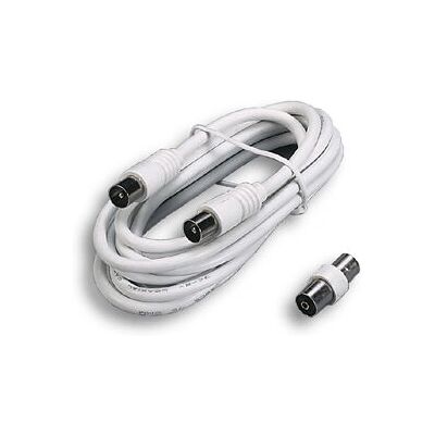 FANTON 3m Koaxial TV-kabel Vit - Förlängning FANTON 3m Koaxial TV-kabel Vit - Förlängning