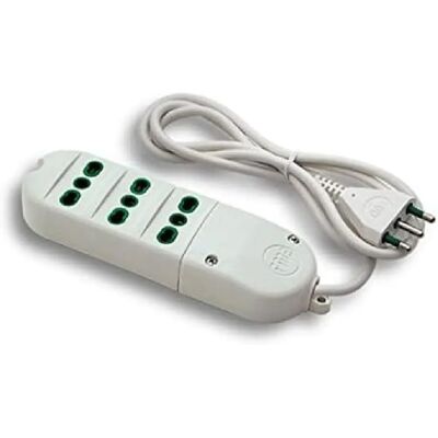 FANTON Mehrfachsteckdose - 3 Italienische Bypass-Steckdosen, 2P+E 16A, 1,5m Kabel FANTON Mehrfachsteckdose - 3 Italienische Bypass-Steckdosen, 2P+E 16A, 1,5m Kabel