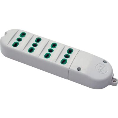 FANTON 41022 Verlengsnoer - 4 Stopcontacten Italië 2P+T, Bipasso, 16A FANTON 41022 Verlengsnoer - 4 Stopcontacten Italië 2P+T, Bipasso, 16A