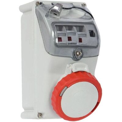 FANTON Prise industrielle 3P+T 32A 400V IP67 Rouge - Prise industrielle - Publicité FANTON Prise industrielle 3P+T 32A 400V IP67 Rouge - Prise industrielle - Publicité