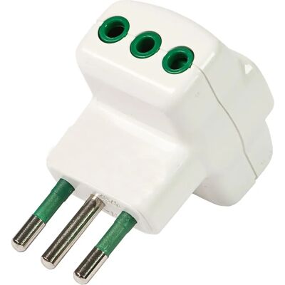 FANTON 82620-E Steckeradapter - Typ L (IT) - Weiß FANTON 82620-E Steckeradapter - Typ L (IT) - Weiß