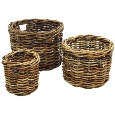 Webmarketpoint - Alaska 1-3 - Ø77 H55 cm - Cesta de leña Webmarketpoint - Alaska 1-3 - Ø77 H55 cm - Cesta de leña