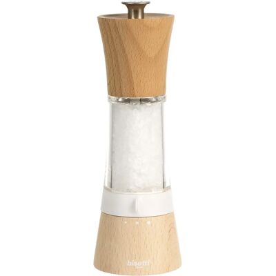 Moulin à Sel en Bois Naturel Modèle 8910S de Bisetti - Publicité Moulin à Sel en Bois Naturel Modèle 8910S de Bisetti - Publicité