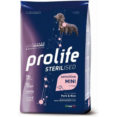 Prolife Sterilised Sensitive Mini Maiale e Riso - Cibo per cani Prolife Sterilised Sensitive Mini Maiale e Riso - Cibo per cani
