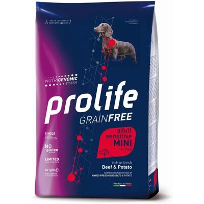 Prolife Cibo per cani sensibili senza cereali manzo e patate - 2kg Prolife Cibo per cani sensibili senza cereali manzo e patate - 2kg