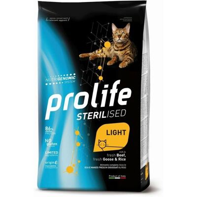 PROLIFE Cibo per Gatti Sterilizzati Leggero Adulto Manzo, Oca e Riso - 400 g PROLIFE Cibo per Gatti Sterilizzati Leggero Adulto Manzo, Oca e Riso - 400 g