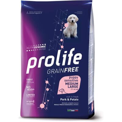 Cibo per cuccioli Prolife Grain Free - Medio & Grande - 10 Kg Cibo per cuccioli Prolife Grain Free - Medio & Grande - 10 Kg