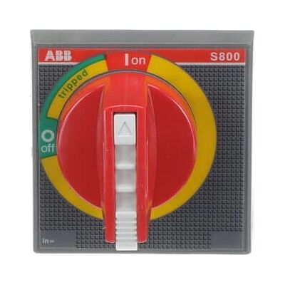 ABB S800-RHE-EM Schaltertrennersatzteil - Drehknopf, Rot, 67mm ABB S800-RHE-EM Schaltertrennersatzteil - Drehknopf, Rot, 67mm