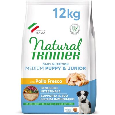 Trainer Natural Puppy & Junior Medium Kip - Hondenvoer Trainer Natural Puppy & Junior Medium Kip - Hondenvoer