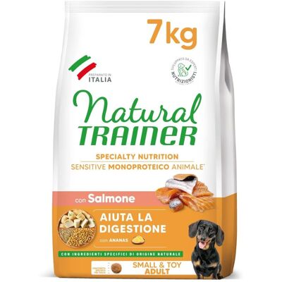 Natural Trainer Cibo per cani senza glutine con salmone - Adulto piccolo & giocattolo Natural Trainer Cibo per cani senza glutine con salmone - Adulto piccolo & giocattolo