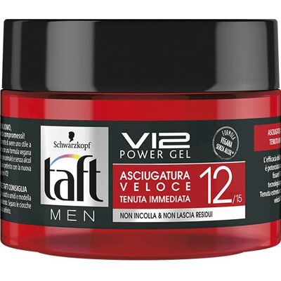 Schwarzkopf Taft V12 Haargel - Schnelltrocknendes Styling Gel - 250ml Schwarzkopf Taft V12 Haargel - Schnelltrocknendes Styling Gel - 250ml
