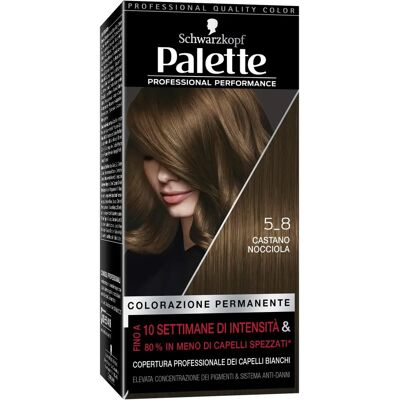 Colorazione Schwarzkopf Palette - Castano Nocciola - Permanente - 170g Colorazione Schwarzkopf Palette - Castano Nocciola - Permanente - 170g
