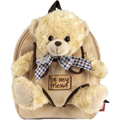 Mochila Perletti com Urso de Pelúcia Belly Bear - Mochila Mochila Perletti com Urso de Pelúcia Belly Bear - Mochila