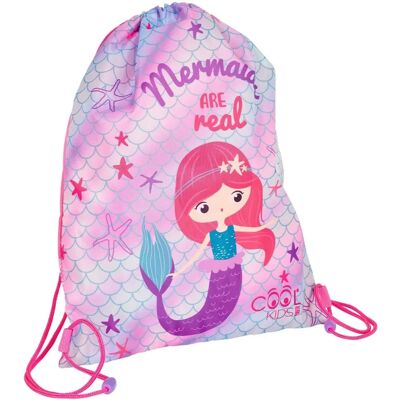 Perletti Sac de Sport Sirène - 39x31 cm - Publicité Perletti Sac de Sport Sirène - 39x31 cm - Publicité