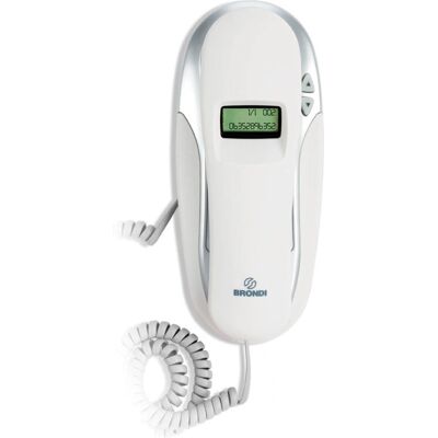 Brondi KENOBY - Analoge Telefon mit Anruferkennung - Weiß Brondi KENOBY - Analoge Telefon mit Anruferkennung - Weiß