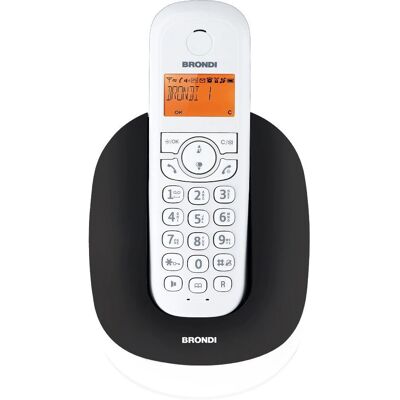 Brondi Manta DECT-Telefon Schwarz/Weiß - Anruferkennung Brondi Manta DECT-Telefon Schwarz/Weiß - Anruferkennung