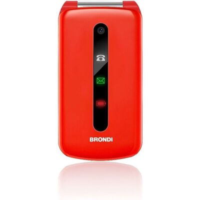 Brondi President Téléphone 3" Rouge - Téléphone Basique Brondi President Téléphone 3" Rouge - Téléphone Basique