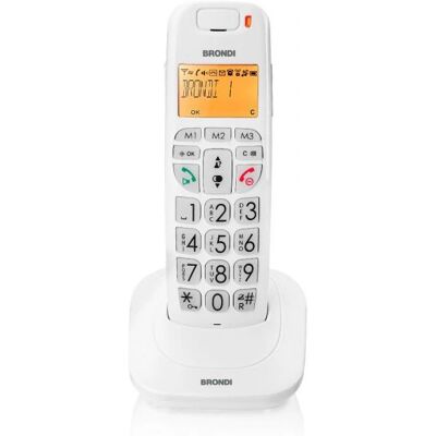 Brondi Bravo Bright Weiß DECT-Telefon mit Anrufer-ID Brondi Bravo Bright Weiß DECT-Telefon mit Anrufer-ID