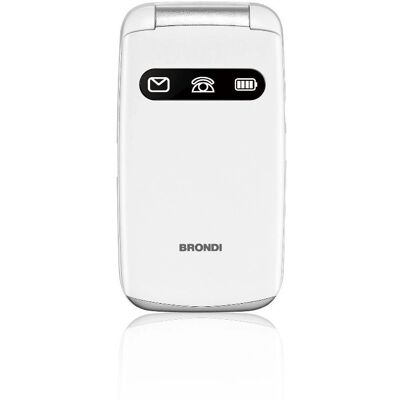 Brondi Favoloso 7.11 cm (2.8") Téléphone d'entrée blanc - Publicité Brondi Favoloso 7.11 cm (2.8") Téléphone d'entrée blanc - Publicité