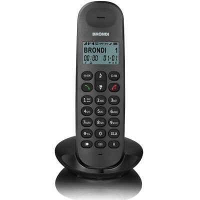 Brondi Lotus DECT Telefon - Eco & 50 Speicher - Schwarz Brondi Lotus DECT Telefon - Eco & 50 Speicher - Schwarz