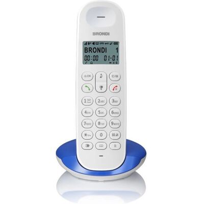 Brondi Lotus DECT-Telefon - Kabellos, 50m Reichweite, 50 Kontakte - DECT Brondi Lotus DECT-Telefon - Kabellos, 50m Reichweite, 50 Kontakte - DECT