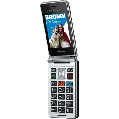 Brondi 10282060 Telefono Cellulare - Senior, Schermo 2.8" Brondi 10282060 Telefono Cellulare - Senior, Schermo 2.8"