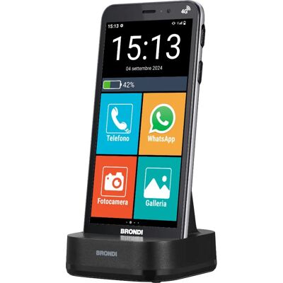 Smartphone Brondi Vero 4G - Android 14 - Οθόνη 5,7" - 32GB - Μαύρο Smartphone Brondi Vero 4G - Android 14 - Οθόνη 5,7" - 32GB - Μαύρο