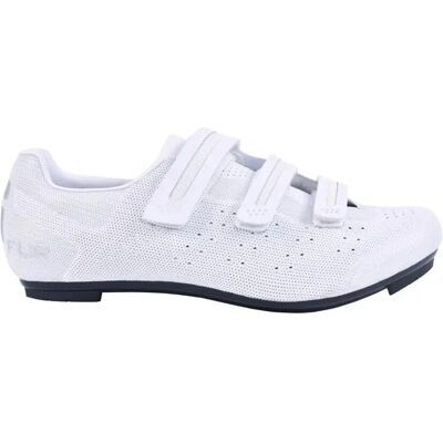 Chaussures de vélo FLR Pro F35 Knit blanc - Route - Publicité Chaussures de vélo FLR Pro F35 Knit blanc - Route - Publicité