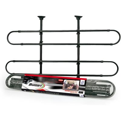 Bottari Barrera Universal para Coche - Rejilla de Seguridad para Animales y Carga Bottari Barrera Universal para Coche - Rejilla de Seguridad para Animales y Carga