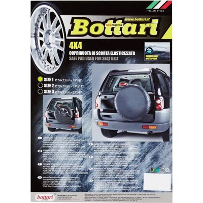 Bottari 74x23cm Elastyczna osłona opony - Czarna Bottari 74x23cm Elastyczna osłona opony - Czarna