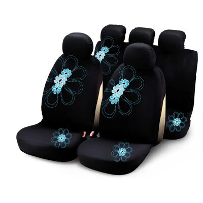 Fodres de asientos de coche Bottari 29017 - Flores azules Fodres de asientos de coche Bottari 29017 - Flores azules