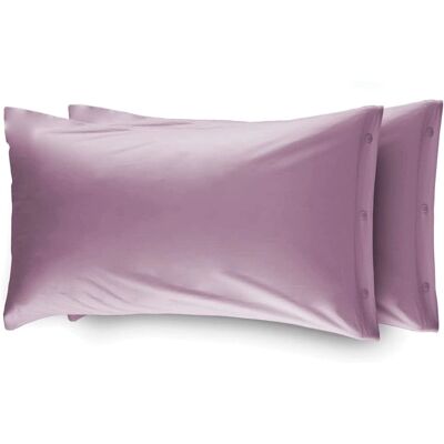 BIANCHERIAWEB Lilla Coppia di Federe in Cotone - Set di Biancheria da Letto BIANCHERIAWEB Lilla Coppia di Federe in Cotone - Set di Biancheria da Letto
