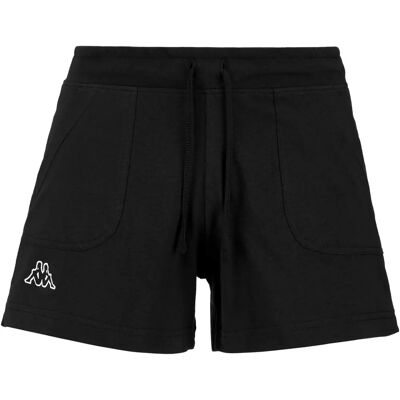 Shorts Kappa Logo Caber - Shorts Sport Femme Noir XS Shorts Kappa Logo Caber - Shorts Sport Femme Noir XS