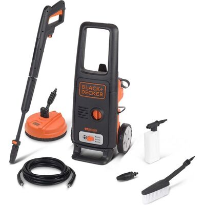Black & Decker Lavadora de Alta Pressão - 1600W, 125 bar, 420 l/h Black & Decker Lavadora de Alta Pressão - 1600W, 125 bar, 420 l/h