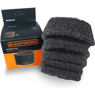 Black & Decker Filter in Schwamm für Staubsauger - Fest & Flüssig - 100mm Black & Decker Filter in Schwamm für Staubsauger - Fest & Flüssig - 100mm