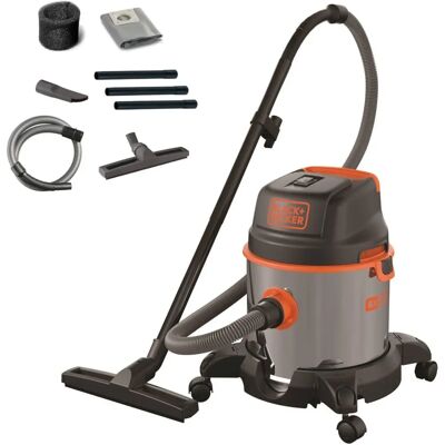 Aspirateur Black & Decker BXVC20XE - 20L Acier, 1400W - Publicité Aspirateur Black & Decker BXVC20XE - 20L Acier, 1400W - Publicité