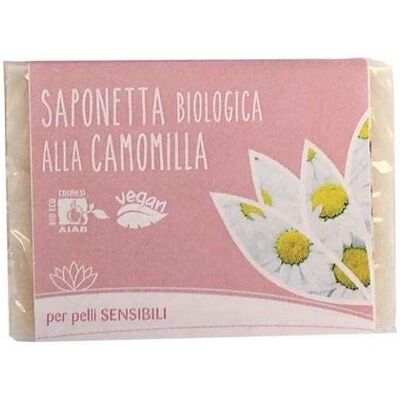 Saponetta Biologica alla Camomilla Fior di Loto - Cura Pelle Sensibile Saponetta Biologica alla Camomilla Fior di Loto - Cura Pelle Sensibile