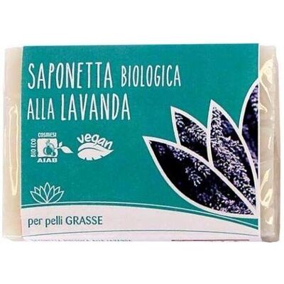 Sapone biologico alla lavanda Fior di Loto - Per pelle grassa e mista Sapone biologico alla lavanda Fior di Loto - Per pelle grassa e mista