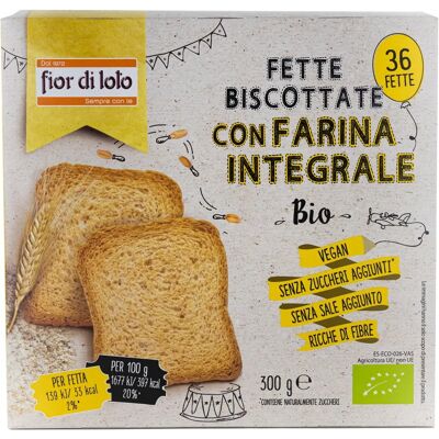 Fior di Loto Pane Integrale - Vegano, Ricco di Fibre - Biscotto Fior di Loto Pane Integrale - Vegano, Ricco di Fibre - Biscotto